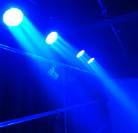 Lyre LED wash 19 x 15 W RGBW, zoom 8° à 60°, DMX 16 ou 24 canaux