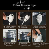Mini projecteur veilleuse USB – vue 13