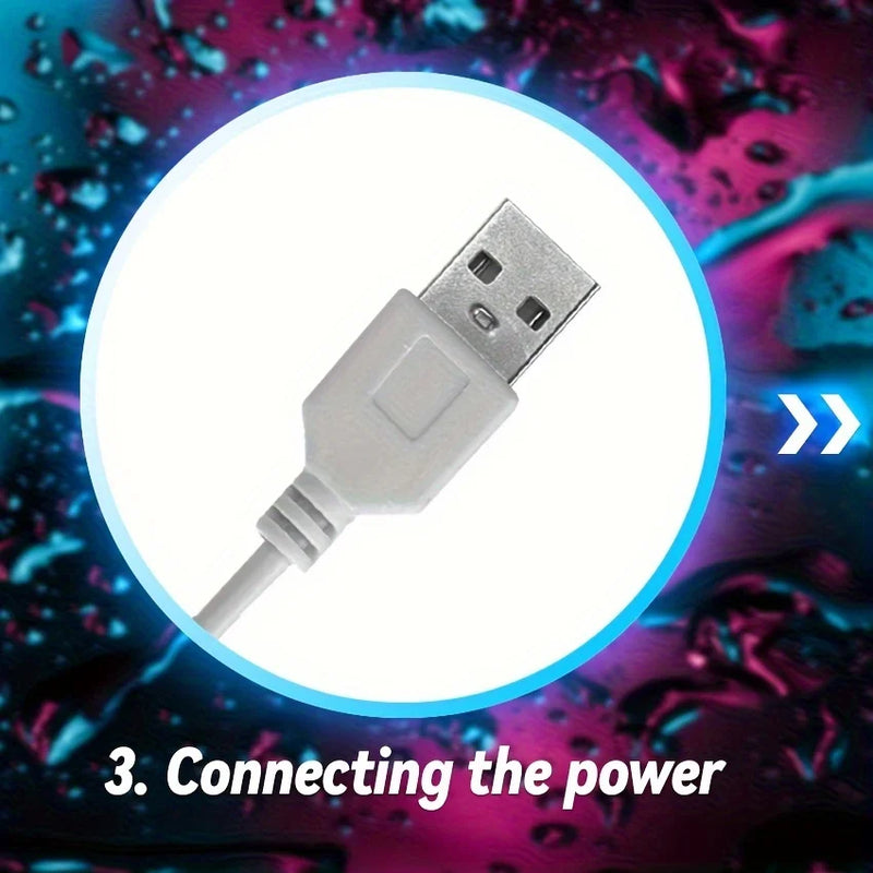 Enseigne néon Open Walk-Ins Welcome – branchement du câble USB
