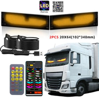 Panneau LED flexible programmable RGB de 27 à 176 cm, Bluetooth, USB