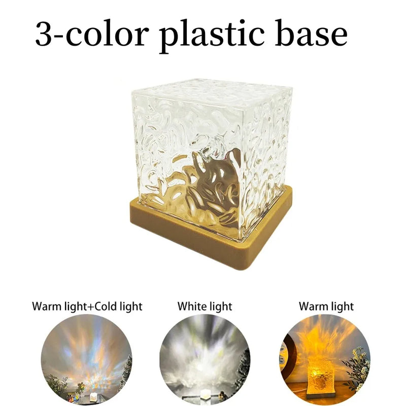 Lampe cristal ondulation d'eau – vue 19