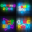 Néon LED gaming « Gaming Zone » ou « Game Room », USB, 4 modèles