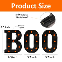 Lettres lumineuses BOO d'Halloween – vue 15
