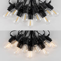Guirlande guinguette extérieur S14, ampoules LED compatibles variateur, 10 ou 15 m