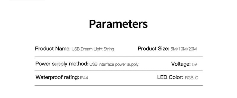 Guirlande féerique LED RGBIC Bluetooth – vue 17