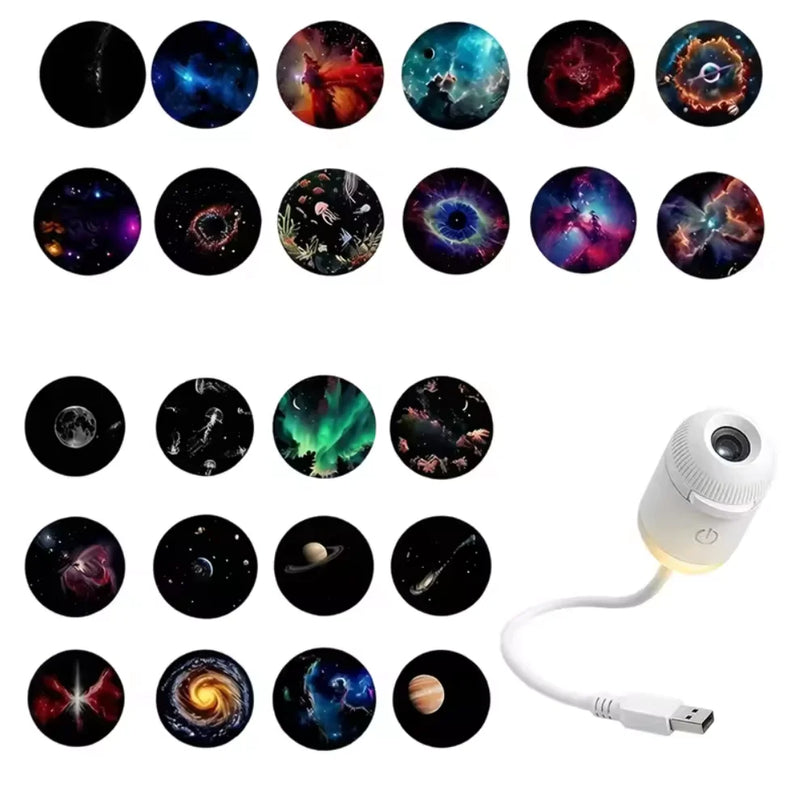 Mini projecteur galaxie à lentille – capsule à lentille et les 24 films