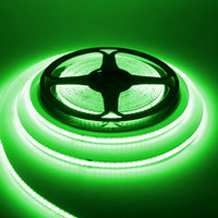 Bande LED COB 220 V – rouleau allumé en vert