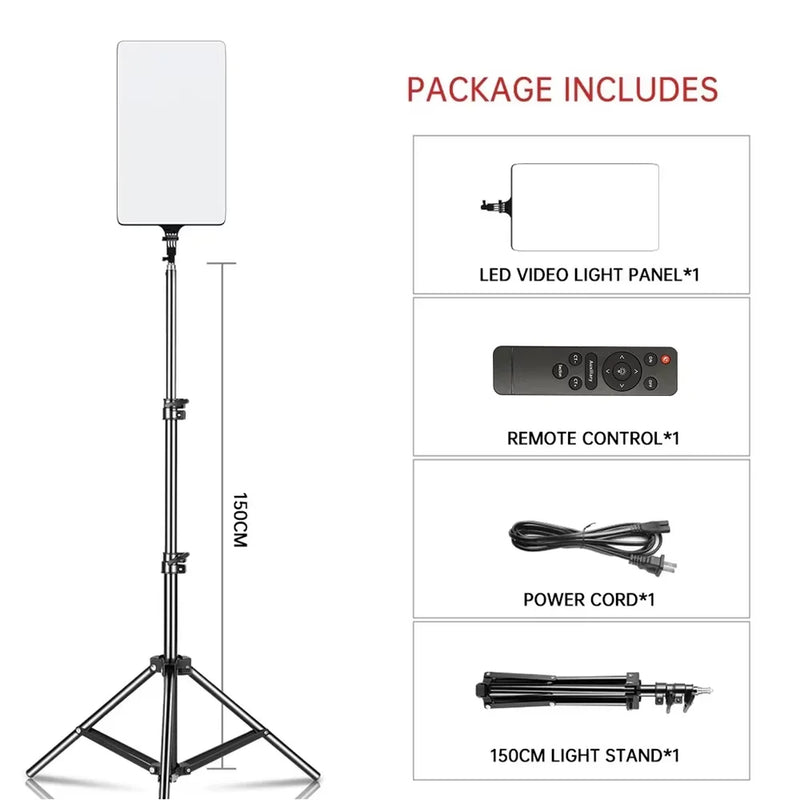 Panneau LED vidéo bicolore 29 x 53 cm, télécommande, support au choix