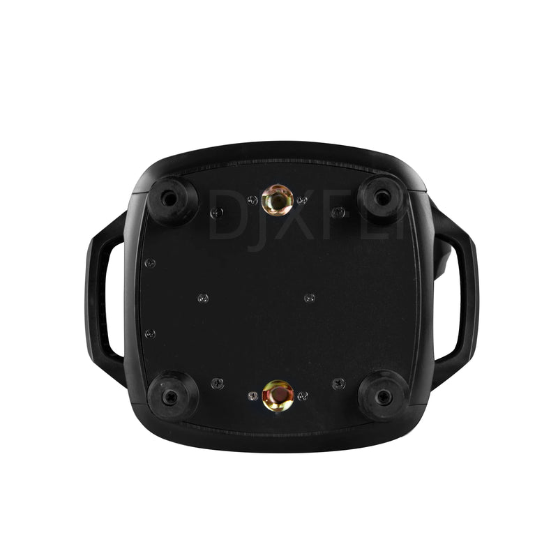Lot de 2 lyres LED beam spot zoom 180 W – dessous du socle avec trous de fixation