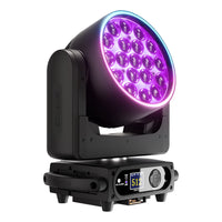 Lyre LED wash 19 x 15 W ou 25 W RGBW à anneau lumineux, à l'unité ou par lot