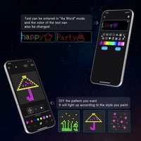 Rideau lumineux LED à motifs et texte, application Bluetooth, 2 ou 3 m