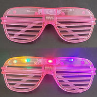 Lunettes LED lumineuses à lamelles pour soirée, 3 modes, lots de 5 à 50 pièces