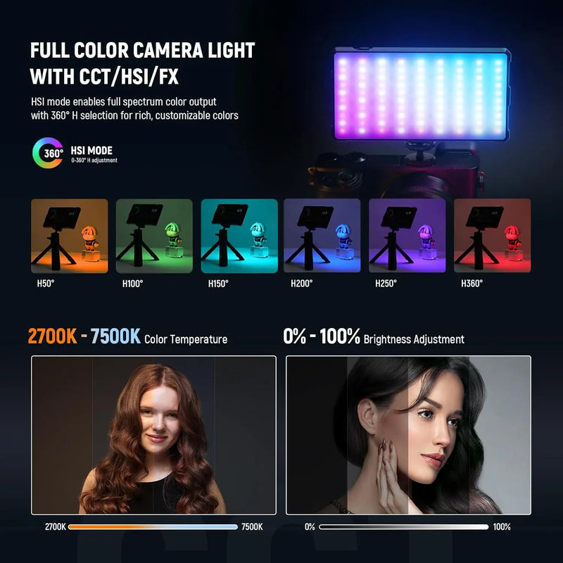 Panneau LED vidéo RGB de poche – vue 2