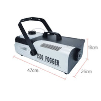 Machine à fumée 1500 W avec télécommande sans fil et filaire