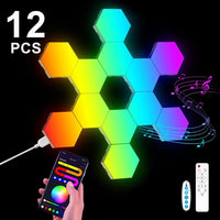 Lampes hexagonales modulaires RGB – vue 2