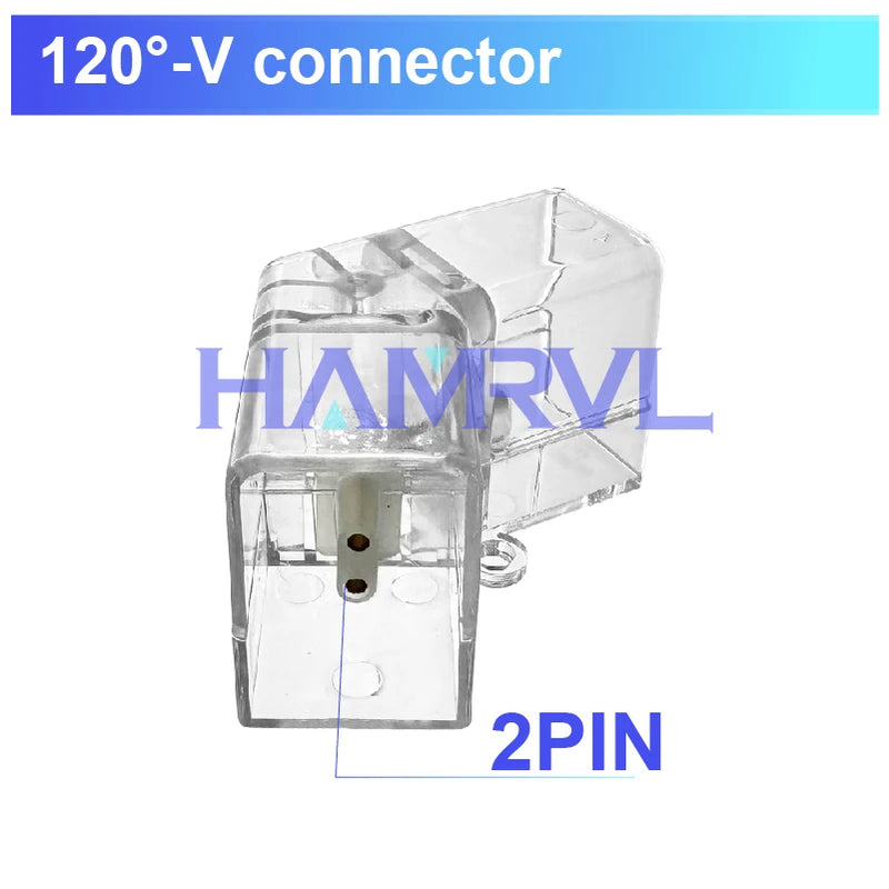 Éclairage hexagonal à la pièce – connecteur en V à 120°