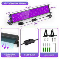 Lumière noire UV LED – vue 7