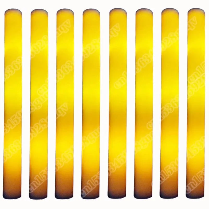 Bâtons lumineux LED en mousse, lot de 30, 3 modes, 9 coloris