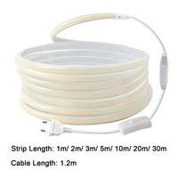 Ruban LED COB 220 V – ruban avec câble de 1,2 m, interrupteur et prise européenne