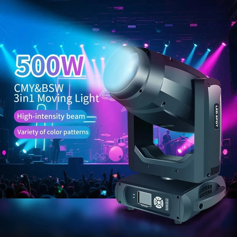 Lyre LED CMY 500 W – en situation dans un club