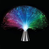 Lampe fibre optique multicolore à piles, centre de table mariage et fête