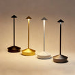 Lampe de table sans fil à chapeau conique, 30 cm, 3 teintes, USB-C