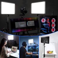 Panneau LED vidéo bicolore avec télécommande, 23 x 16 ou 36 x 25 cm