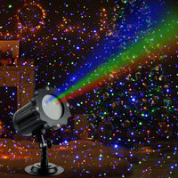 Projecteur laser de Noël extérieur RGB, effet lucioles, IP65