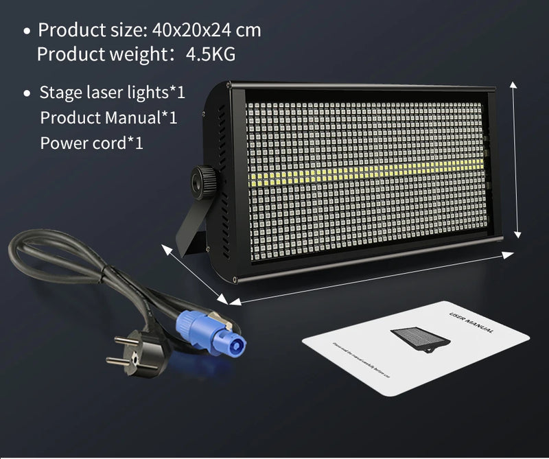 Stroboscope LED RGB – vue 22