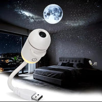 Projecteur galaxie USB à commande tactile, veilleuse 2-en-1, 3 à 24 films