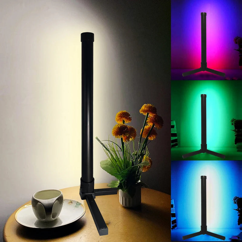 Lampadaire LED d'angle RGB 40 ou 150 cm, télécommande, application, musique