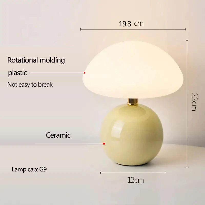 Lampe champignon en céramique – vue 14