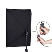 Kit éclairage continu softbox 50x70 cm – softbox avec douille et interrupteur sur câble