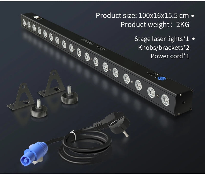 Barre LED DMX 18 x 12 W – vue 13