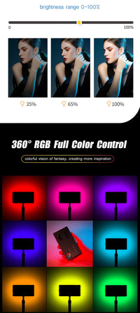 Lampe vidéo LED RGB de poche – vue 13