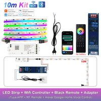 Ruban LED COB RGB adressable, Wi-Fi, télécommande, kit 1 à 25 m
