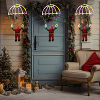 Décoration de fenêtre Père Noël en parachute – vue 11