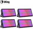 Stroboscope LED RGB et blanc 200 W DMX, lot de 4