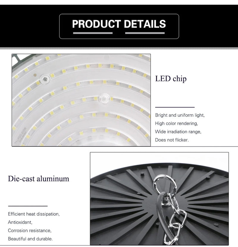 Lampe d'atelier LED UFO – vue 16