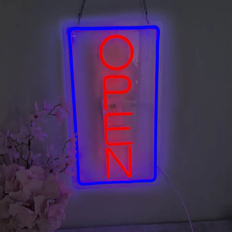 Panneau lumineux ouvert néon LED USB à interrupteur, 5 modèles