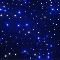 Rideau ciel étoilé LED DMX, 4 couleurs de LED, 2 x 3 à 4 x 8 m