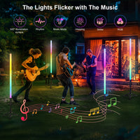 Tube LED RGB rechargeable 90 cm – vue 5