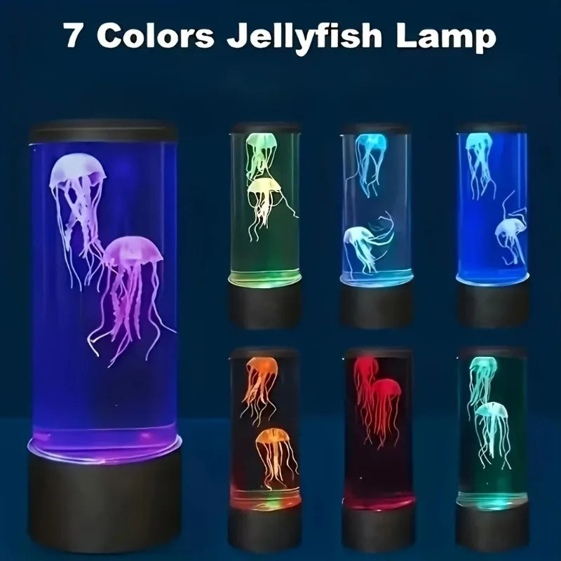 Aquarium méduse lumineux – exemples de couleurs de lumière du tube