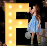 Lettre lumineuse géante à remplir de ballons, A à Z et &, 70, 100 ou 120 cm