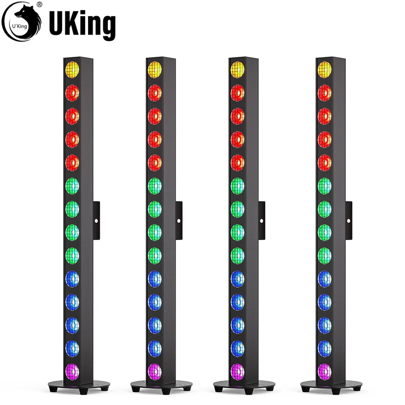 Barre LED pixel COB RGBW – lot de 4 barres sur base pliable