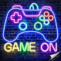 Néon gaming LED manette de jeu pour chambre de gamer, 9 modèles
