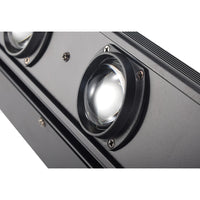 Barre à tête mobile 8 faisceaux LED RGBW 12 W, 107 cm, DMX 10 ou 38 canaux