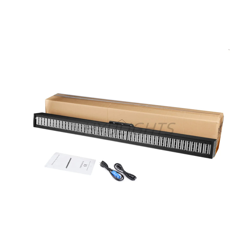 Barre LED stroboscope pixel – barre livrée avec manuel et câbles