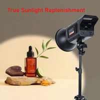 Éclairage vidéo LED COB bicolore 300 W avec pied et télécommande