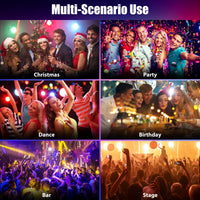 Mini lyre LED spot 60 W blanche à 7 gobos, 7 couleurs, télécommande, DMX 9 ou 11 canaux